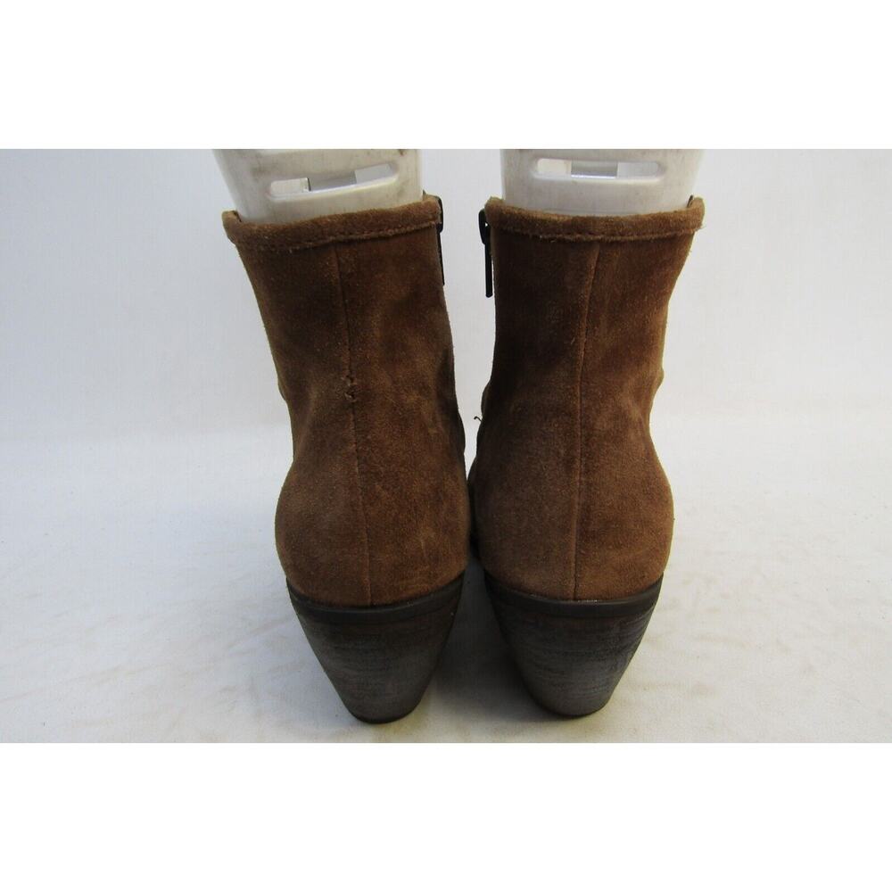 Born Womens Size 9.5 M Brown Suede Zip Ankle Fashion Boots Bootie - Picture 7 of 11